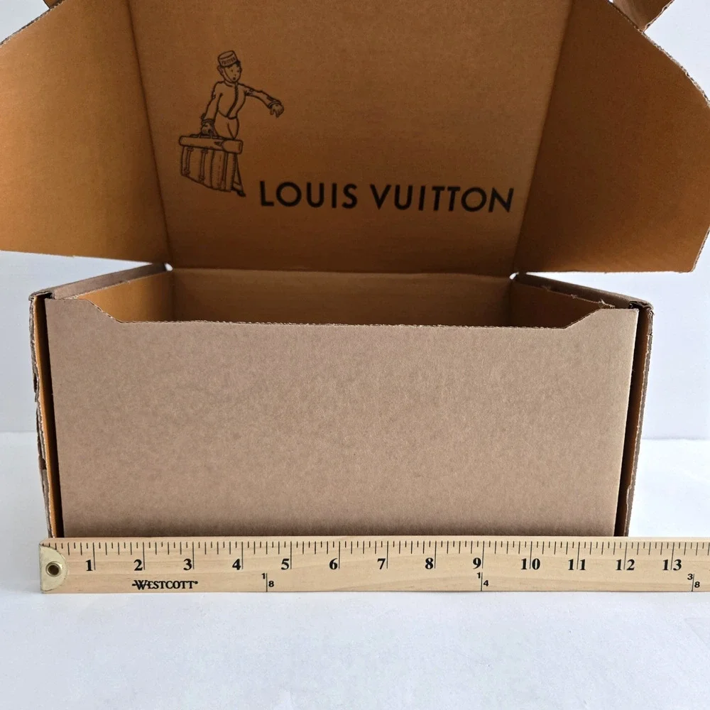 Louis Vuitton Authentic Shipping Box Medium Gift Storage Box Logo Empty 12x9x6